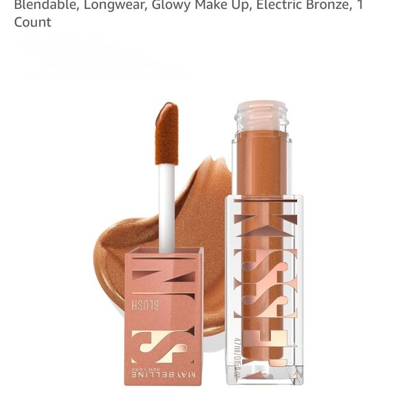 Set of 7 - Maybelline Sunkisser Multi-Use Liquid Blush and Bronzer, Blendable, L - Picture 1 of 8